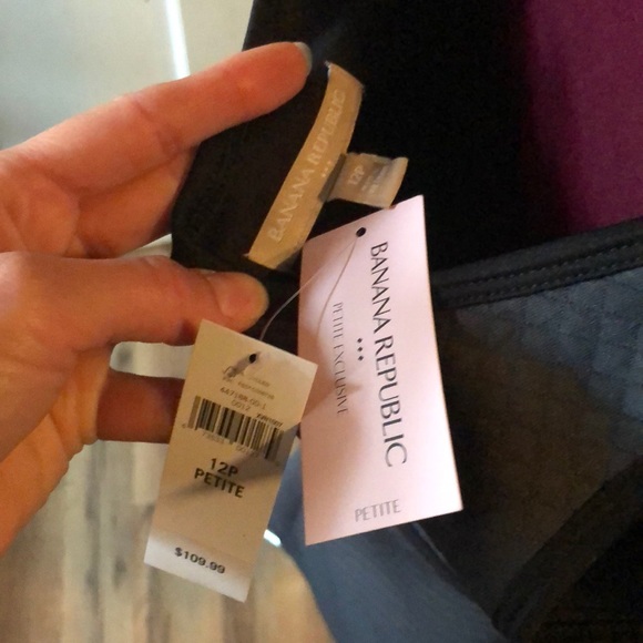 SOLD ON MERC Petite Banana Republic Gray & black bodycon dress - Picture 9 of 9